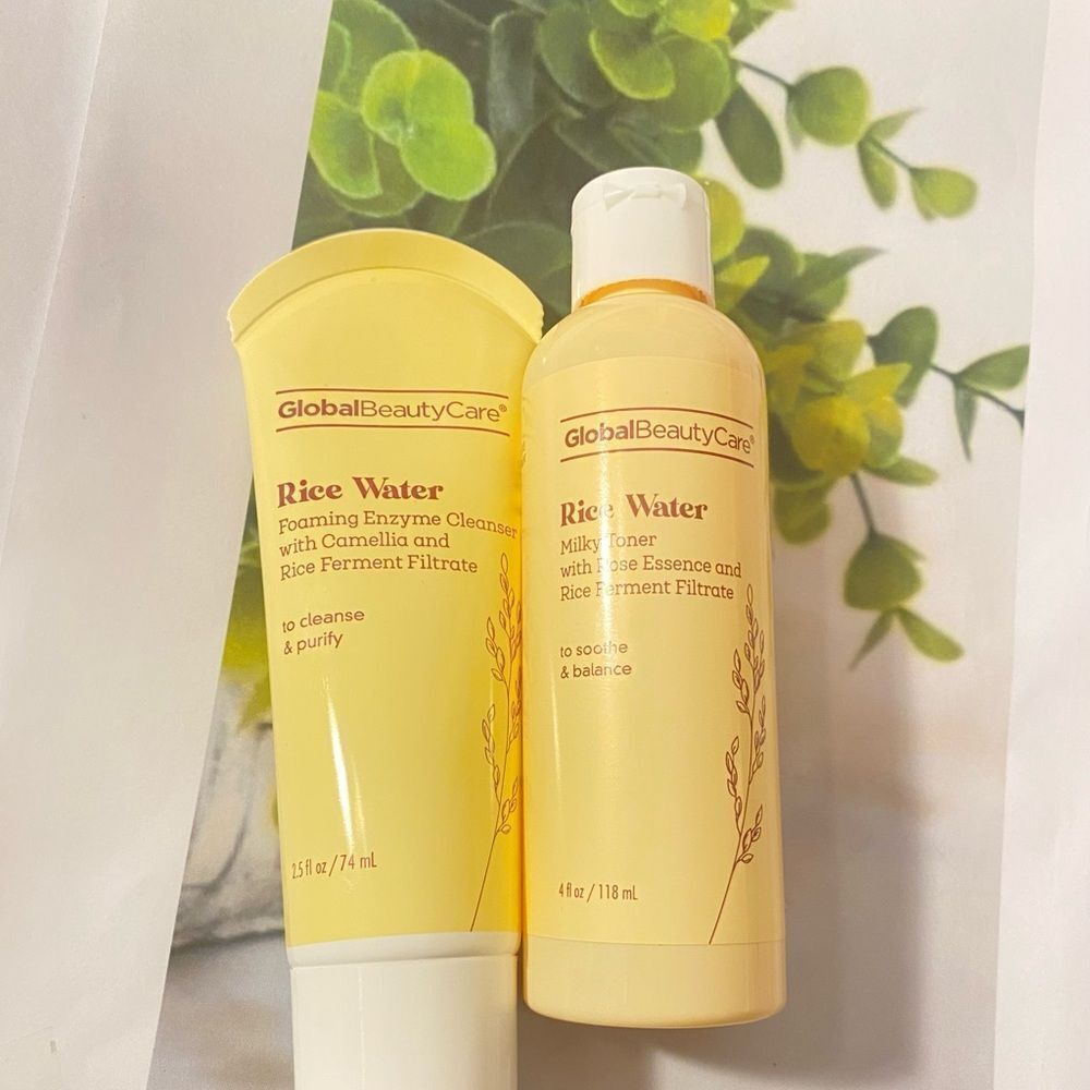 🛍️ New Global Beauty Care Rice Water
Cleanser & Milky Toner. 2 pcs 4 Fl OZ